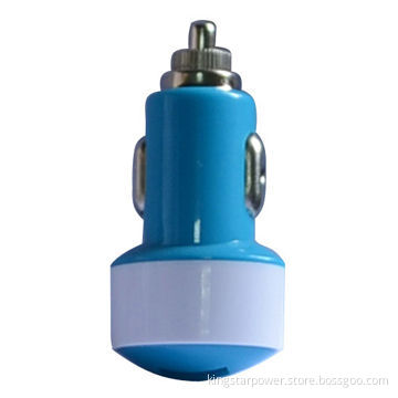 Charger for iPad mini, iPhone 6/5S/5C, iPod mobile phone, mini USB, portable in-car, LED indicator